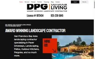 DPG Outdoor Living website