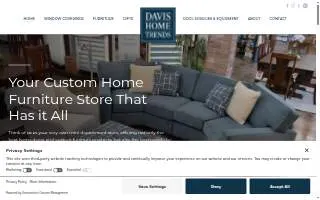Davis Home Trends website