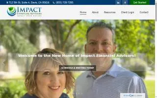 Impact Financial Advisors website