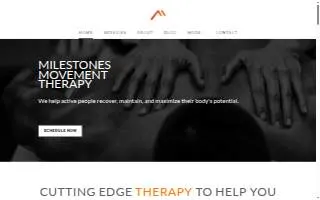 Milestones Movement Therapy website