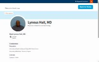Hall Lynous MD website