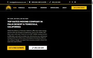 Golden Sun Movers Palm Springs of Desert Hot Springs website
