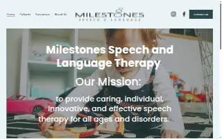 Milestones Speech and Language Therapy of Desert Hot Springs website