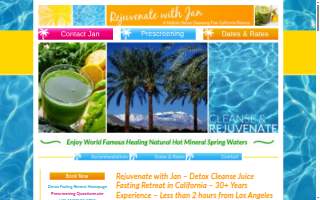 Rejuvenate with Jan Holistic Detox Cleanse Juice Fasting California Retreat