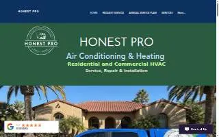 Honest Pro Air Conditioning & Heating - HVAC of Diamond Bar website