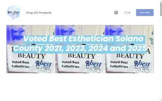 Blue Aura Beauty website