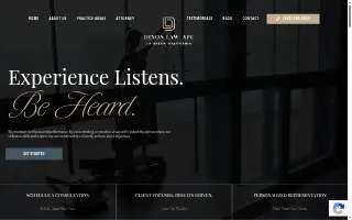 Dixon Law, APC website