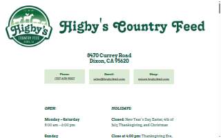 Higby's Country Feed