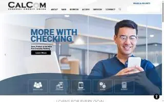 CalCom Federal Credit Union of Downey website