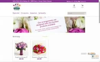 Conroy's Flowers Downey website