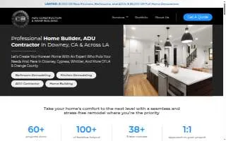 Cornejos Builders ADU Construction & Home Building website