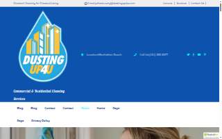 Dusting Up 4U Cleaning Services website