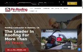 Pin Roofing website