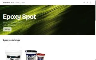 Epoxy Spot - a Chromology Calofornia USA website