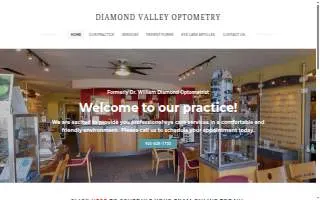 Diamond Valley Optometry formerly William Diamond, OD website