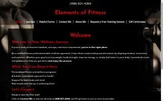 Elements of Fitness website