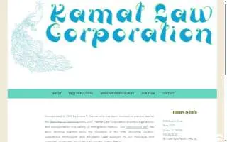 Kamat Law Corporation website