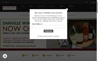 Prima Vini Wine Store - Dublin website
