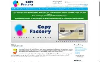 Copy Factory website