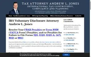 International Tax Attorney Andrew L. Jones of East Palo Alto website