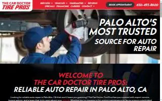 The Car Doctor Tire Pros of East Palo Alto website