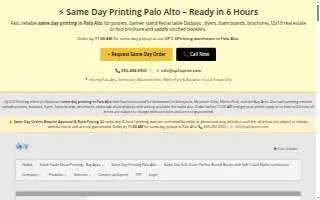 UP2U Print Inc. of East Palo Alto website