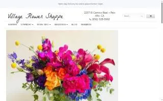Village Flower Shoppe of East Palo Alto website
