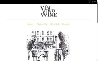 Vin Vino Wine website