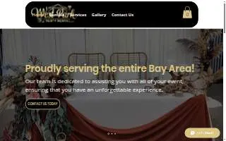 West Park Party Rentals of East Palo Alto website