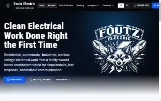 Foutz Electric of Eastvale website