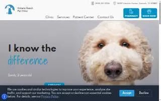 Ontario Ranch Pet Clinic website