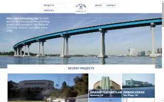 Alta Land Surveying Inc of El Cajon website