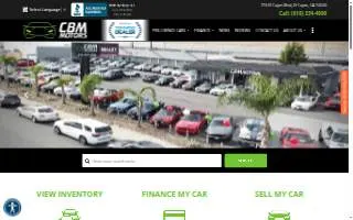 CBM Motors website