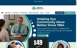 Dilliard Chiropractic website