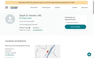 Hansen Doyle D MD website