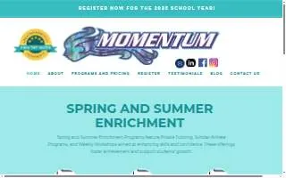 Momentum Tutoring of El Cajon website