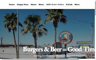 Burgers & Beer website