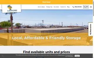 El Centro Storage website