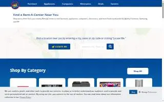 Rent-A-Center of Borger website