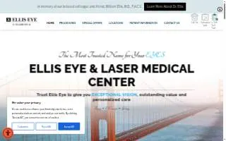 Ellis Eye by IQ Laser Vision website