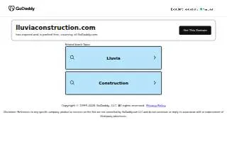 Lluvia Construction website