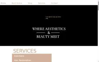 Aesthetics Medical Spa of El Dorado Hills website
