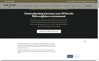 Clark Allison LLP of El Dorado Hills website