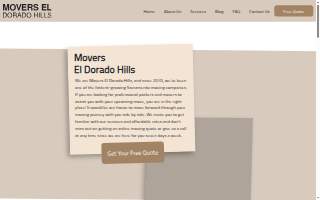 Movers El Dorado Hills