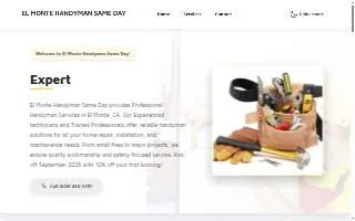 El Monte Handyman Same Day website