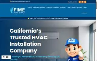 Fime HVAC website