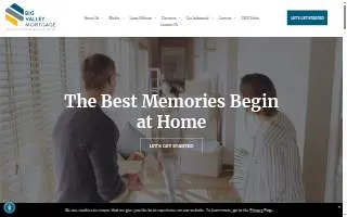 Big Valley Mortgage website