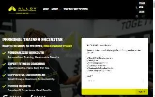 Alloy Personal Training Encinitas website