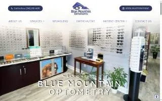 Blue Mountain Optometry website