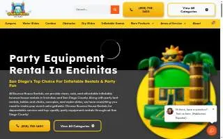 Bounce House Rental Encinitas website